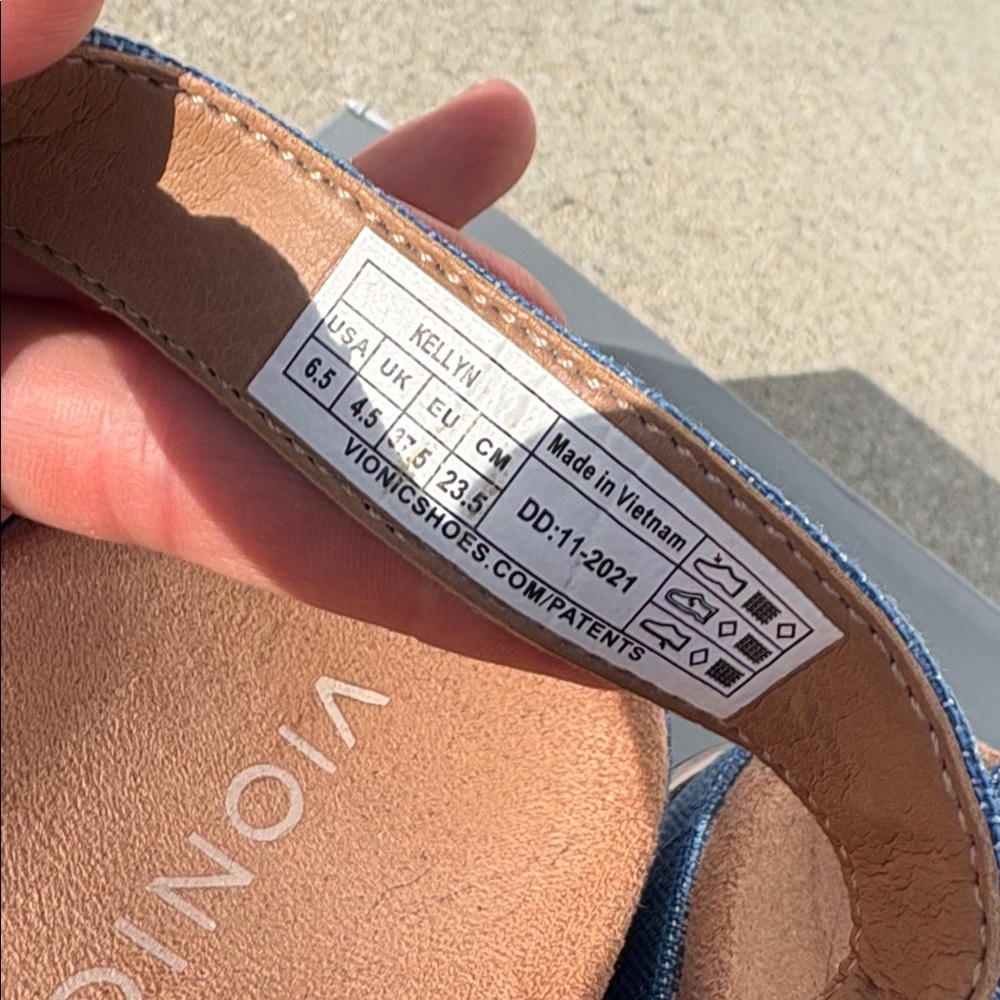 Vionic Kellyn Wedge Flatform Sandal Vallarta Blue… - image 7